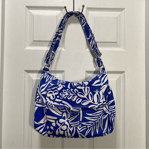 Vintage 90s Liz Claiborne Colorful Tropical Botanical Shoulder/Crossbody Bag